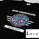 【ふるさと納税】新潟県 小千谷市 マンホール Tシャツ（黒） 錦鯉デザイン【Lサイズ】 素材 コットン100%