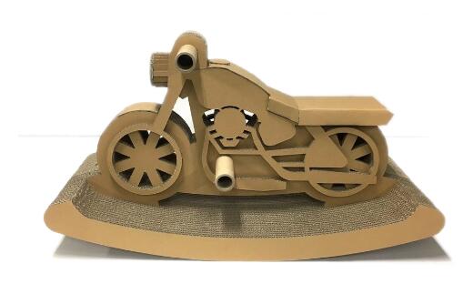 [工作×遊び×バイク]段ボール製 組み立て遊具「バイク木馬」 フーゲツ [0014-0007-01]