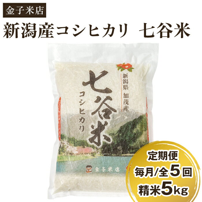 ふるさと納税 新潟産コシヒカリ5kg×6回 米 定期便 6ヶ月 コシヒカリ