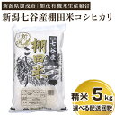 【ふるさと納税】【令和7年産新米先行予約】 新潟県加茂市 七谷産 棚田米コシヒカリ 精米5kg 選べる配送回数(通常配送1回~定期便12回) 《10月中旬から順次出荷》 白米 加茂有機米生産組合