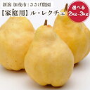 新潟特産 幻の洋梨ル・レクチェ 家庭用 「2kg」or「3kg」 《11月下旬～12月下旬お届け》 果物 フルーツ 冬の味覚 産地直送加茂市 ささげ農園