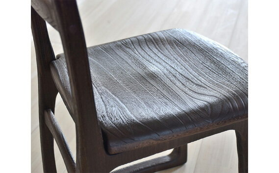 スタンダードチェア（焼杢）天然無垢の桐製の椅子《サイズ：約W380 D380 H780 SH430（mm）・重さ：約2.5kg》ダイニングチェア 家具インテリア 加茂市 イシモク