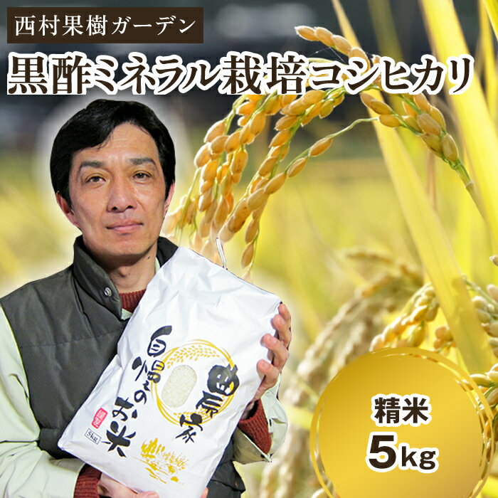 4位! 口コミ数「0件」評価「0」令和5年産 新潟産 西村の黒酢ミネラル栽培「コシヒカリ」 精米5kg 玄米黒酢やヨーグルトを散布して育てたコシヒカリ 加茂市 西村果樹ガーデ･･･ 