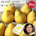 【ふるさと納税】【2025年先行予約】西村の黒酢ミネラル栽培「ル・レクチェ」2kg (3~7玉)《11月下旬~順次発送》 幻の西洋梨 梨 果実 フルーツ 冬の味覚 加茂市 西村果樹ガーデン