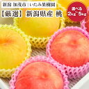 【ふるさと納税】【2026年先行予約】新潟県産 厳選旬のもも 「約2kg」or「約3kg」or「約5kg」 《8月中旬~出荷予定》果物 フルーツ 桃 加茂市 いたみ果樹園