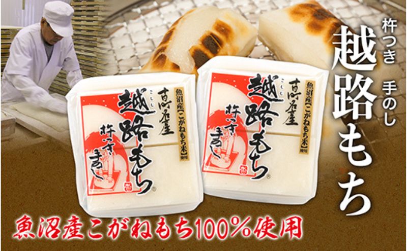 【ふるさと納税】魚沼産こがねもち100％使用（令和5年産）越路もち500g×2　【 餅】　お届け：2023年10月20日頃から順次発送可能