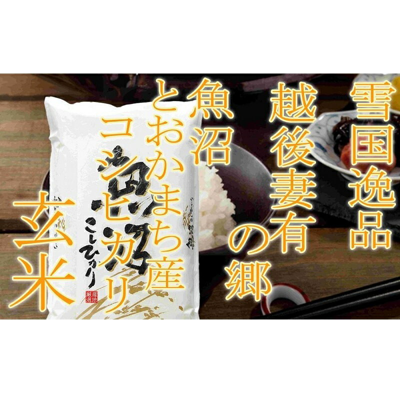 【ふるさと納税】●定期便・玄米●【雪国逸品5kg×6ヶ月】 越後妻有の郷 魚沼十日町産コシヒカリ　定期便・ お米 ご飯 良質 ミネラル 極上 新鮮 香り つや 粘り