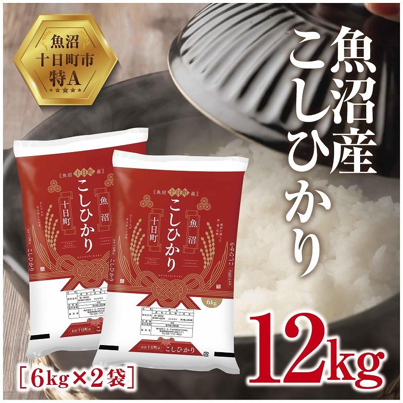 42位! 口コミ数「0件」評価「0」魚沼産 こしひかり 6kg ×2袋 計12kg 米 お米 新潟 魚沼 魚沼産 白米 送料無料 新潟県産 精米 産直 産地直送 契約農家 お取･･･ 