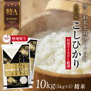 【ふるさと納税】【無地熨斗】 魚沼産 コシヒカリ 5kg ×2袋 計10kg お米 こしひかり 新潟 (お米の美味しい炊き方ガイド付き) 精米 ご飯 ブランド米 銘柄米 お届け:入金確認後、順次発送