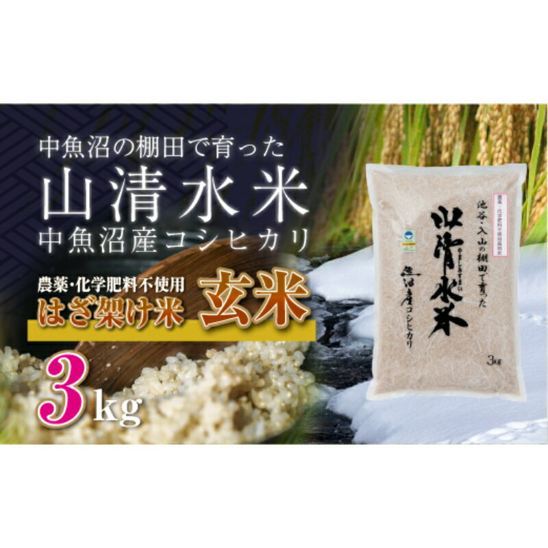 【ふるさと納税】新潟県魚沼産コシヒカリ◇玄米3kg 栽培期間