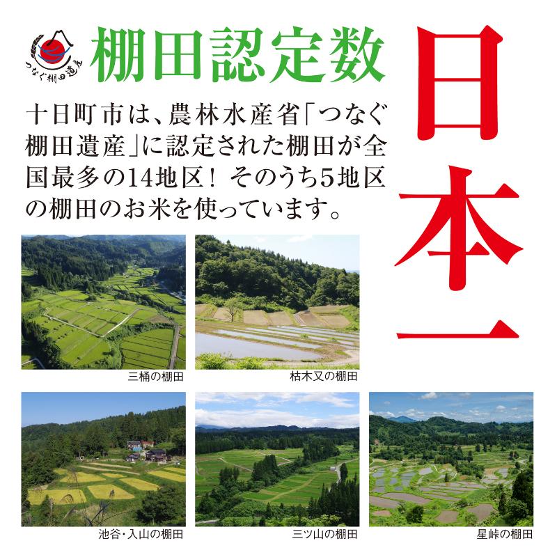 【ふるさと納税】【定期便／全4回】玄米2kg 令和7年産新潟県十日町市魚沼産コシヒカリ「つなぐ棚田米」 米 こしひかり 無洗米 十日町市　お届け：2026年12月下旬まで f152102-tokamachi-10004296 新潟県十日町市 サンプル画像2