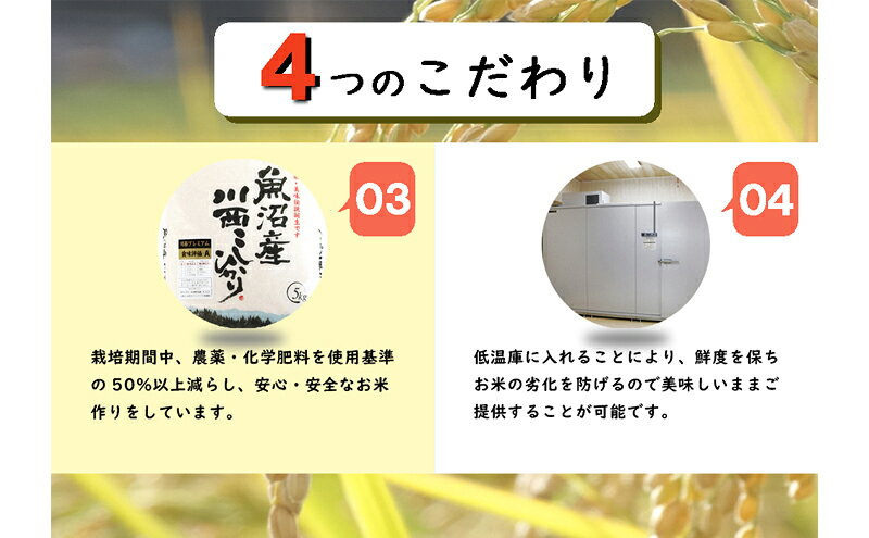 【ふるさと納税】令和8年産米　先行予約【無洗米】　魚沼産川西こしひかり1kg×3個　＜令和8年10月下旬～発送予定＞　お届け：2026年10月下旬～11月下旬まで f152102-tokamachi-10004347 新潟県十日町市 サンプル画像3