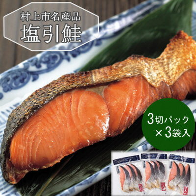 【ふるさと納税】 塩引鮭切身B 9切れ 塩引き鮭 鮭 切身 シャケ さけ サケ 焼き魚 魚 魚介類 国内産 国...