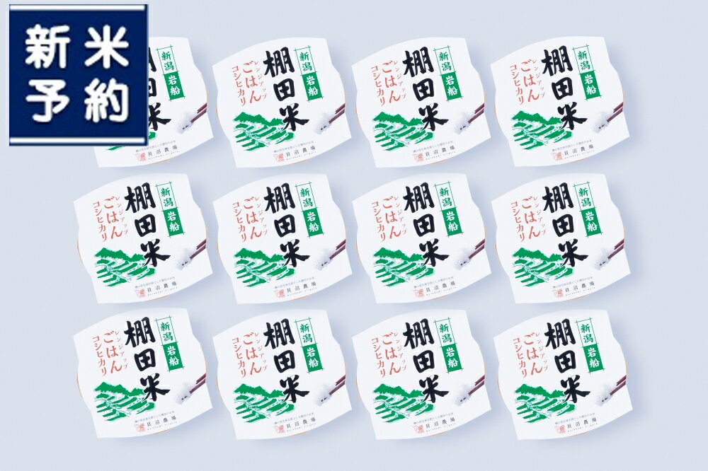 30位! 口コミ数「0件」評価「0」【新米受付・令和6年産米】【定期便】【お届け回数が選べる】新潟県岩船産 棚田米コシヒカリのパックごはん(150g×12個) NB4126　2･･･ 