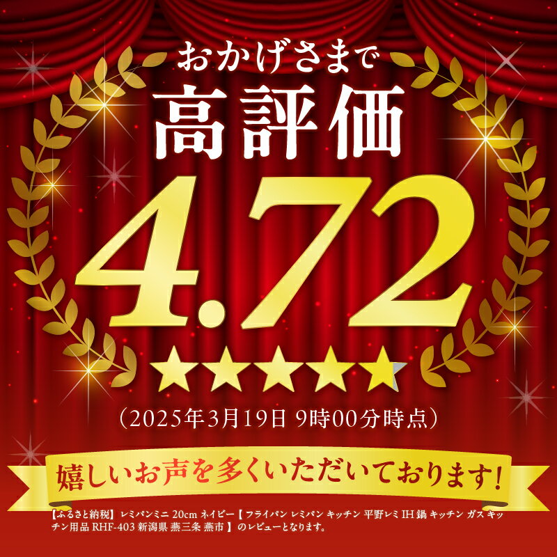 【ふるさと納税】 レミパン ミニ 20cm ネイビー (RHF-403)【 平野レミ 監修 フライパン 深型 蓋 セット 蓋付き 鍋 IH ガス くっつかない 軽い 万能 レミさん考案レシピ付 紺 調理器具 キッチンツール キッチン用品 ランキング 和平フレイズ 新潟県 燕三条 燕市 】 [f20041]