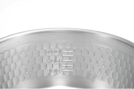 【ふるさと納税】OGS-300 ステンレスゆきひら鍋15cm【 メモリ付き ih 対応 IH 対応 雪平鍋 行平鍋 槌目 鍋 ステンレス 燕三条 新潟県 燕市 】