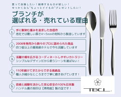 【ふるさと納税】【新潟県燕市製造】TBCL ブランチ 定番サイズカトラリー 3本セット 画像2