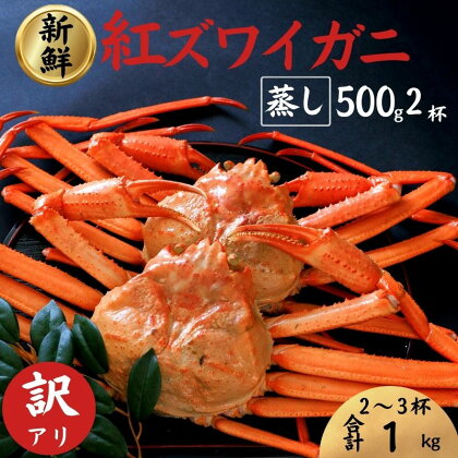 【訳あり】紅ズワイガニ 500g前後×2匹 日本海直送 蒸し 新潟県 糸魚川産ベニズワイガニ 親不知 絶品！蒸しガニ2尾 かに カニ 蟹 株式会社親不知おさかなセンター 姿 海鮮 紅ずわいがに 脚 蟹爪 かに鍋 国産 お取り寄せグルメ 【能登半島地震復興支援】