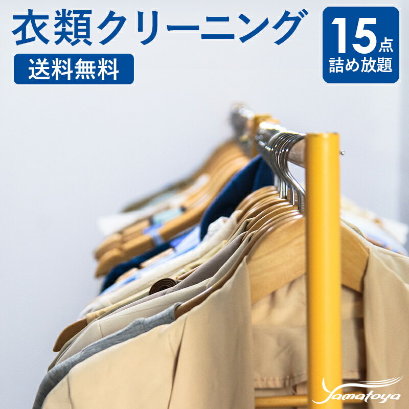 15位! 口コミ数「0件」評価「0」衣類の宅配クリーニング 15点 まで 詰め放題 保管なし クリーニング ハンガー仕上げ 送料無料 ダウン ワンピース シミ抜き無料 安い 洗･･･ 