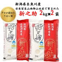 【ふるさと納税】プロが認めた「新之助」4kg（2kg×2袋）　新潟県糸魚川　根知産（令和4年産）農家直送　小田島建設