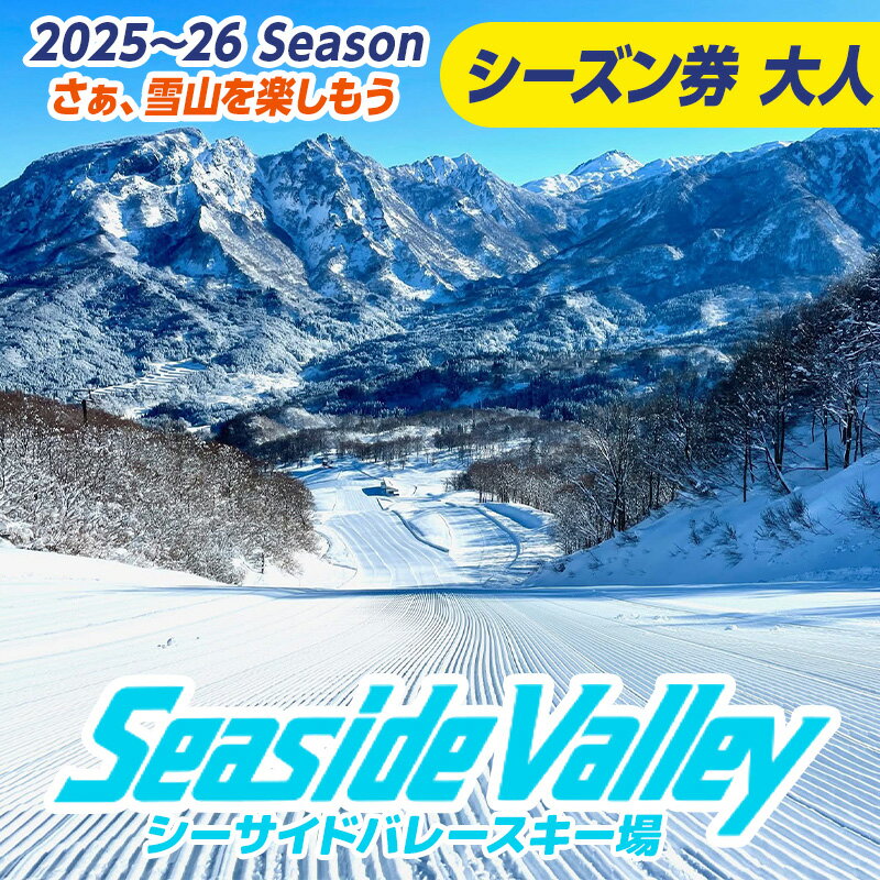 【ふるさと納税】シーサイドバレースキー場 シーズン券 (大人)《市民割価格》【新潟県 糸魚川市 シーサイドバレー スキー スノーボード チケット リフト券 引換券】