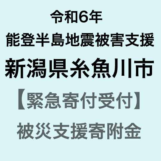 【ふるさと納税】【令和6年能登半島地震災害支援緊急寄附受付】新潟県糸魚川市災害応援寄附金（返礼品はありません）