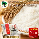 【ふるさと納税】米 定期便 新之助 こしひかり 各2kg 計4kg×2ヶ月 合計8kg 食べ比べ セット 新潟県産 白米 お取り寄せ 送料無料