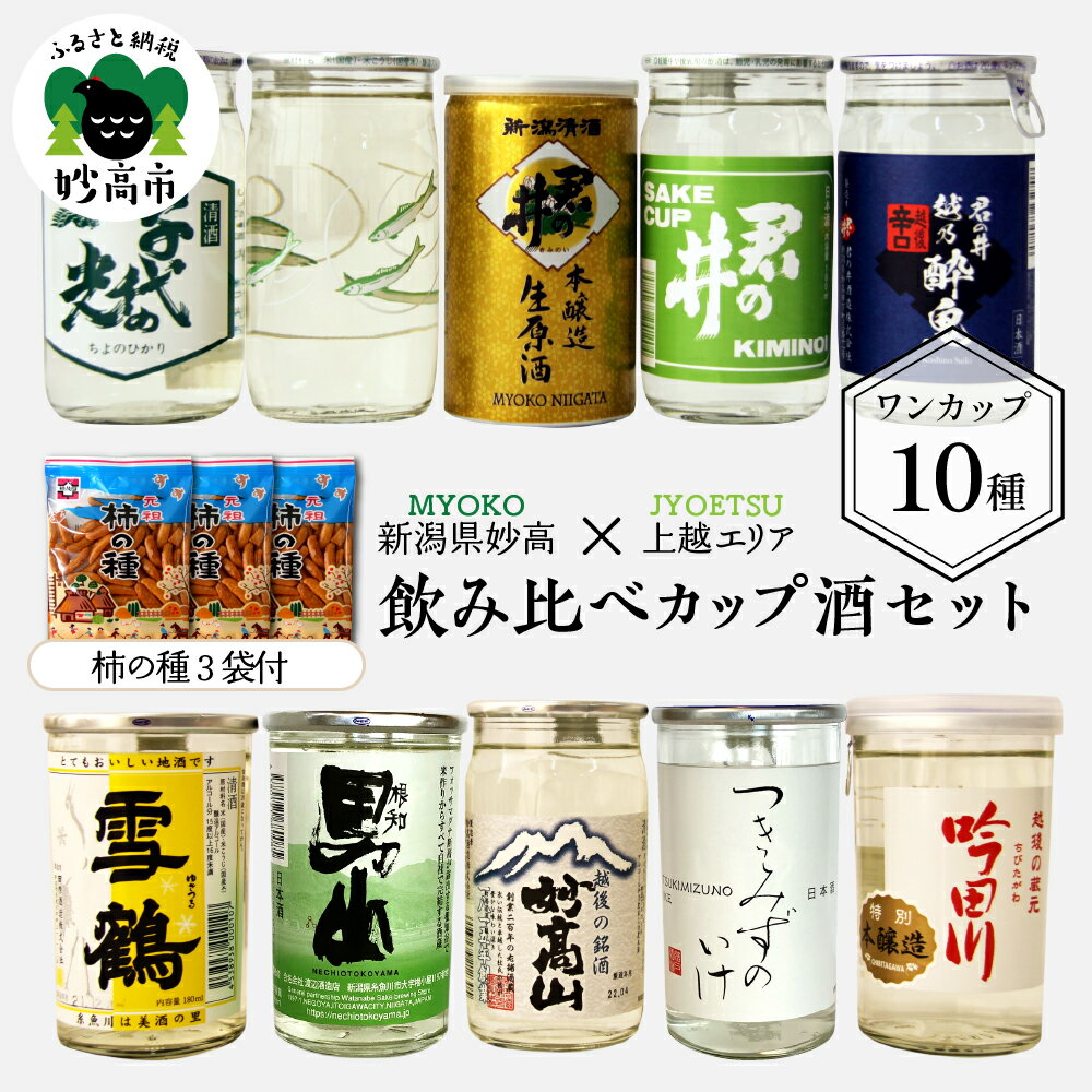 【ふるさと納税】カップ 酒 セット (上越 エリア) 10種