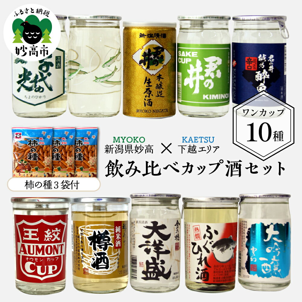 【ふるさと納税】カップ 酒 セット (下越 エリア) 10種