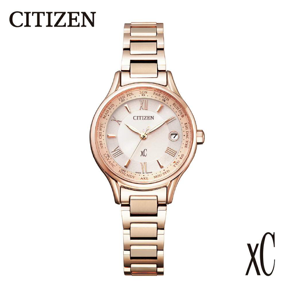 【ふるさと納税】【CITIZEN】 クロスシー EC1164-53W 腕時計 レディース ピンクゴールド サクラピンク 光発電 エコ・ドライブ 防水 耐ニッケルアレルギー スーパーチタニウム 球面サファイアガラス メーカー保証 新潟県 妙高市