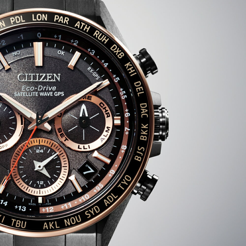 【ふるさと納税】【CITIZEN】 アテッサ CC4016-67E シチズン 腕時計 メンズ ブラックチタンシリーズ 光発電 エコ・ドライブ ソーラー 電波受信 防水 クロノグラフ デュラテクトDLC スーパーチタニウム サファイアガラス メーカー保証 新潟県 妙高市