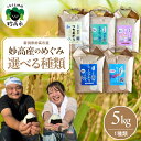 【ふるさと納税】【先行予約】新米 令和7年産 5kg ×1種類 ( 選べる銘柄 : こしひかり / こしいぶき / つきあかり / 虹のきらめき / み..