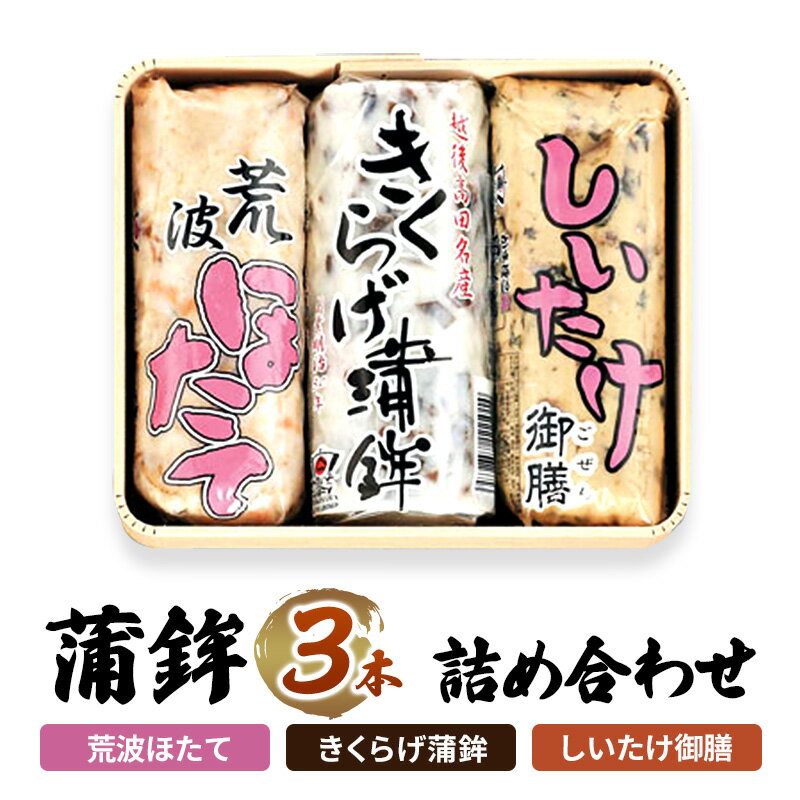 【ふるさと納税】かまぼこ Y-21 蒲鉾 3本 詰め合わせ セット お届け:ご入金確認次第順次発送いたします。