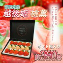 【ふるさと納税】いちご 雪国完熟越後姫桃薫シングル(約380g)ギフト箱入り 食べ比べ セット イチゴ 苺 果物 フルーツ 新潟 お届け:2025年1月以降収穫...