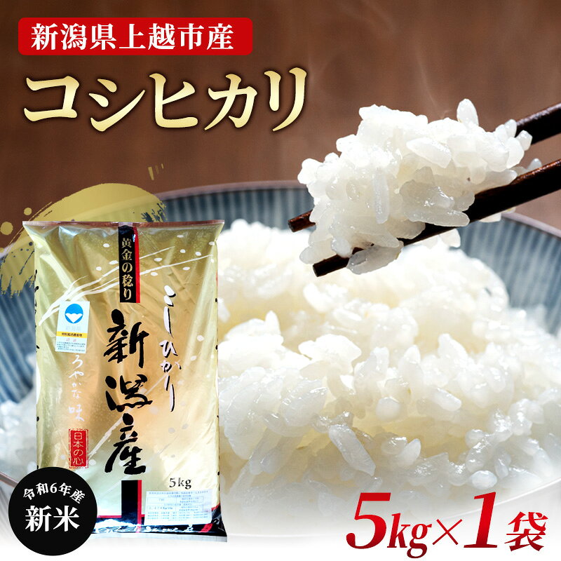 【新潟県上越市産】特別栽培米 こしひかり 令和6年産 5kg（5kg×1袋） 特A ご飯 おにぎり 高橋農場 お届け：10月中旬より順次発送