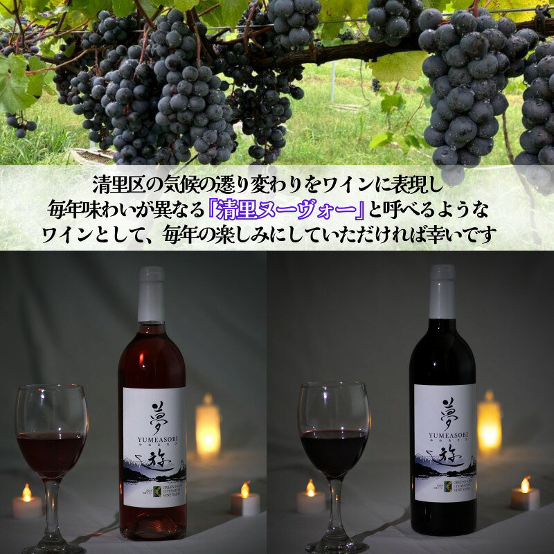 【ふるさと納税】新潟県産 ワイン 清里夢遊（きよさとゆめあそび）【赤】 750ml 希少 限定 上越市産マスカット・ベーリーA100％使用 お酒 国産 上越市 グリーンファーム清里 　お届け：12月上旬から順次発送 f152226-joetsu-10003491 新潟県上越市 サンプル画像3