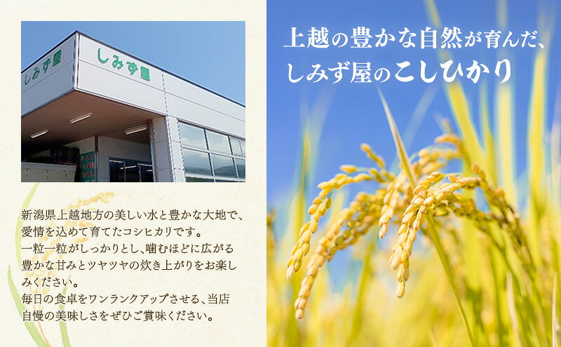 【ふるさと納税】令和7年 新潟県 上越産 厳選米 コシヒカリ 10kg 10キロ しみず屋 上越市 板倉区 精米 こしひかり　お届け：2026年10月中旬まで f152226-joetsu-10003186 新潟県上越市 サンプル画像2