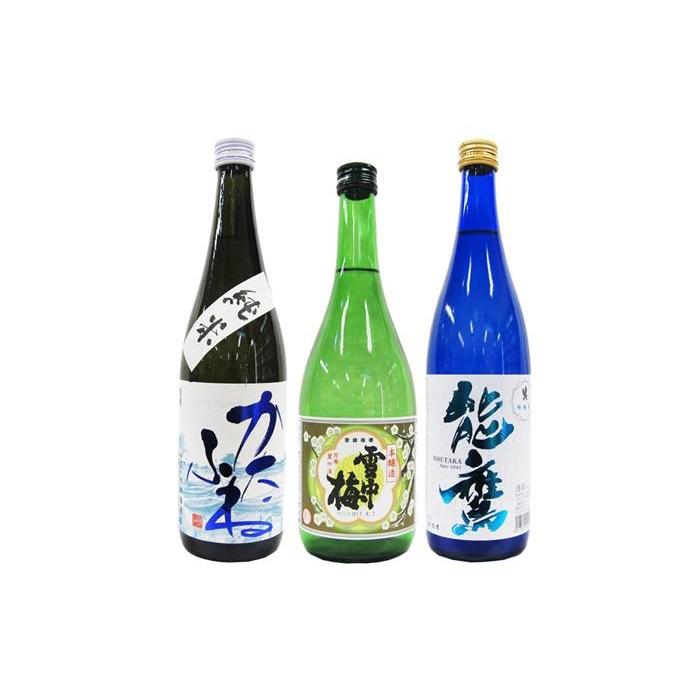 48位! 口コミ数「0件」評価「0」新潟地酒 720ml 3本セット　かたふね純米 雪中梅本醸造 能鷹吟醸