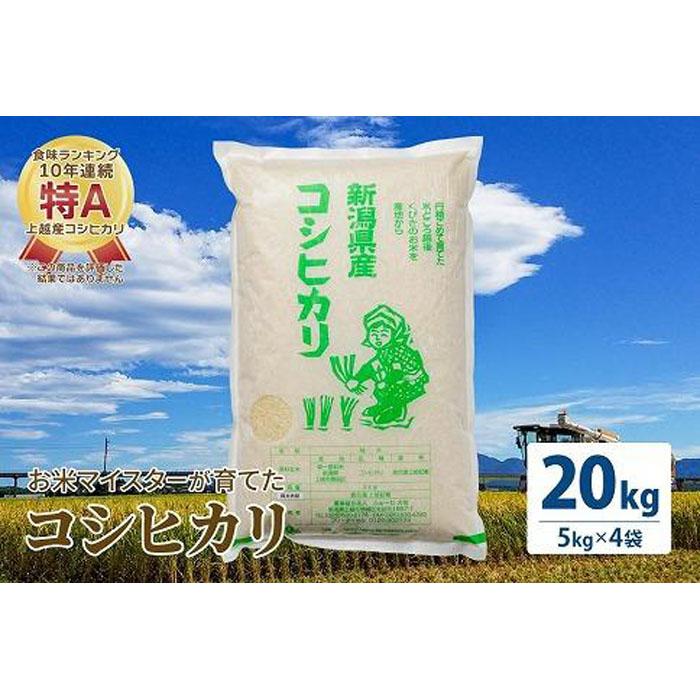 22位! 口コミ数「0件」評価「0」令和5年産 お米マイスターが育てた上越産コシヒカリ20kg (5kg×4)白米　精米 | お米 こめ 白米 食品 人気 おすすめ 送料無料