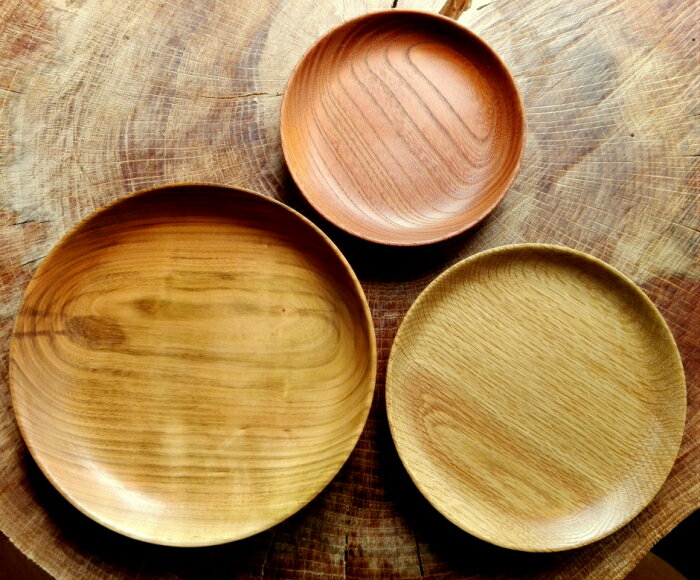 【ふるさと納税】森から作る 木の皿 3枚セット