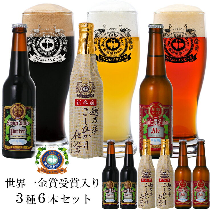 21位! 口コミ数「1件」評価「5」スワンレイクビール 金賞セット