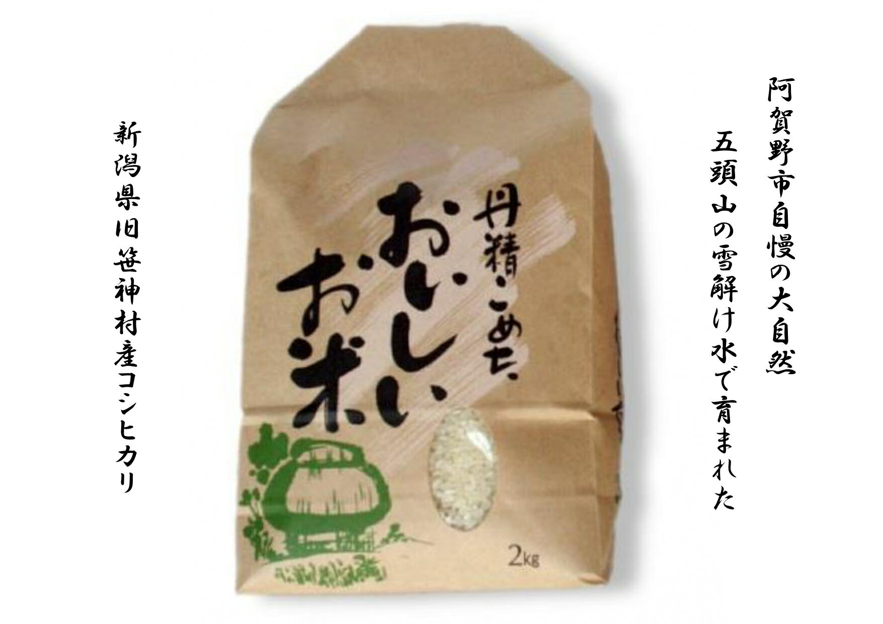 【ふるさと納税】【5ヶ月定期便】 旧笹神村産 コシヒカリ 2kg×5回 合計10kg 白米 上泉 農家直送 コメドック 金賞