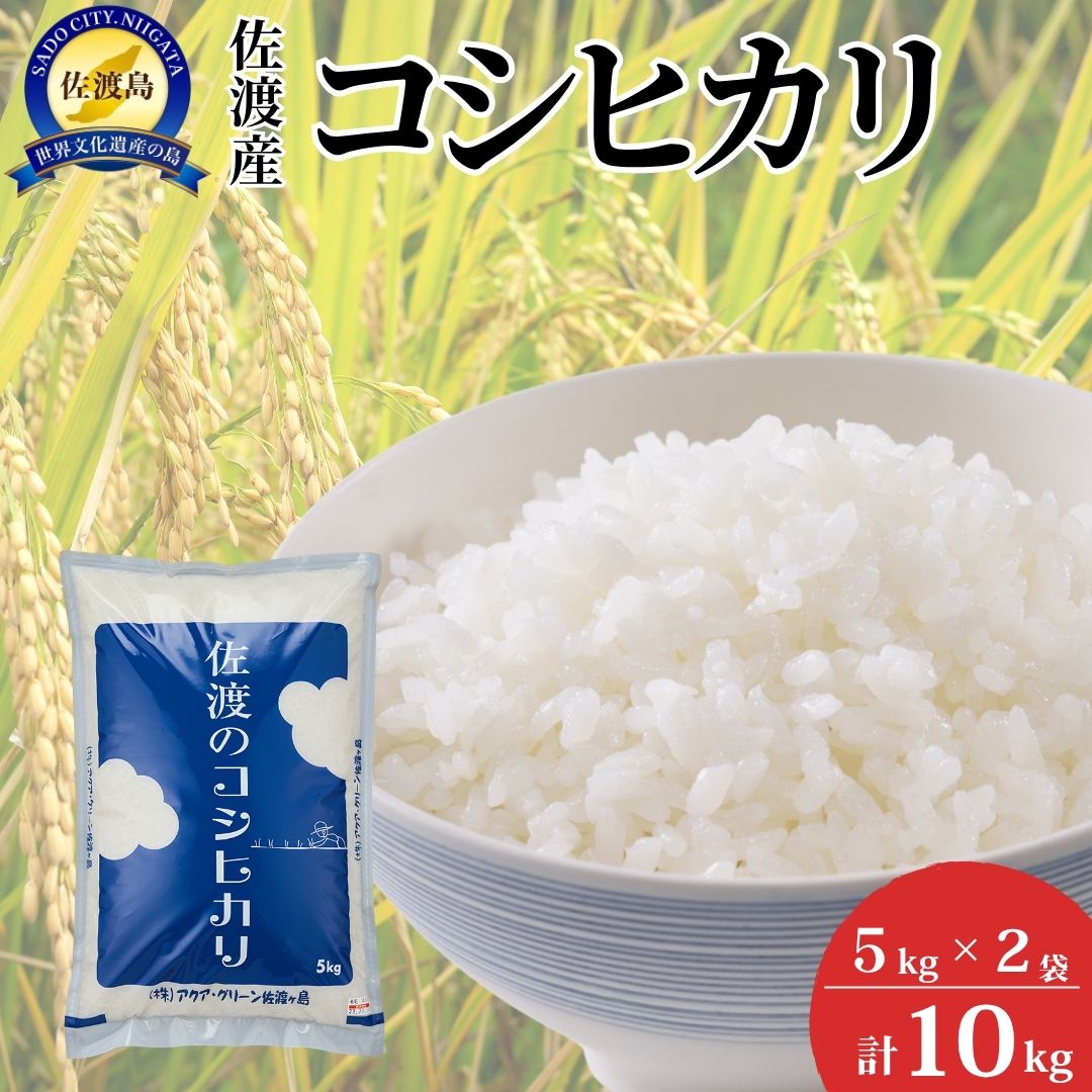 【ふるさと納税】【令和7年産】佐渡産コシヒカリ　5kg×2袋
