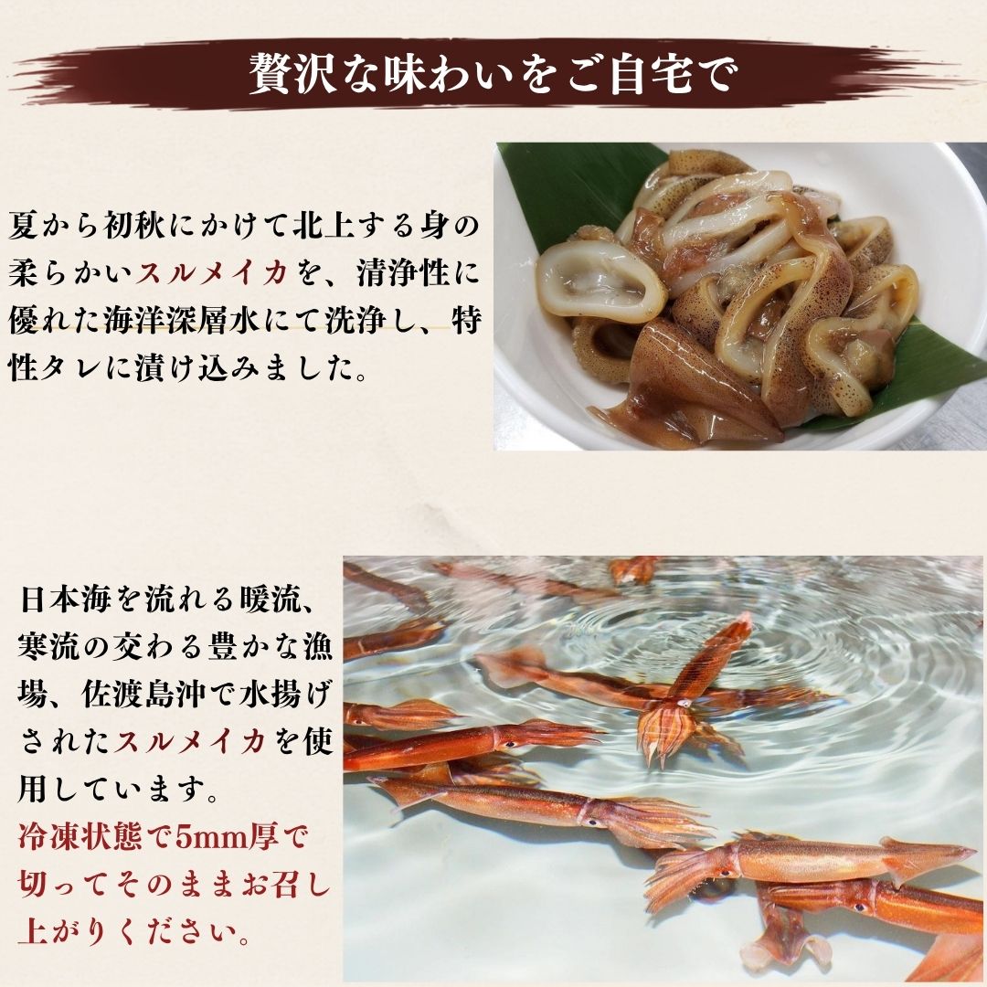 【ふるさと納税】真いかの醤油漬け（3P）