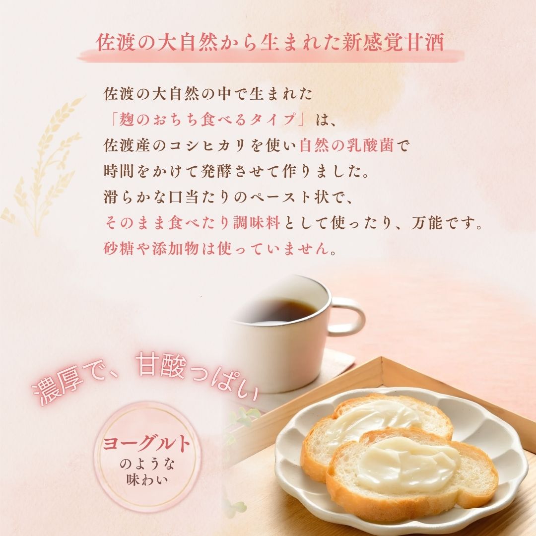 【ふるさと納税】佐渡発酵　佐渡の甘酒　麹のおちち食べるタイプ5個