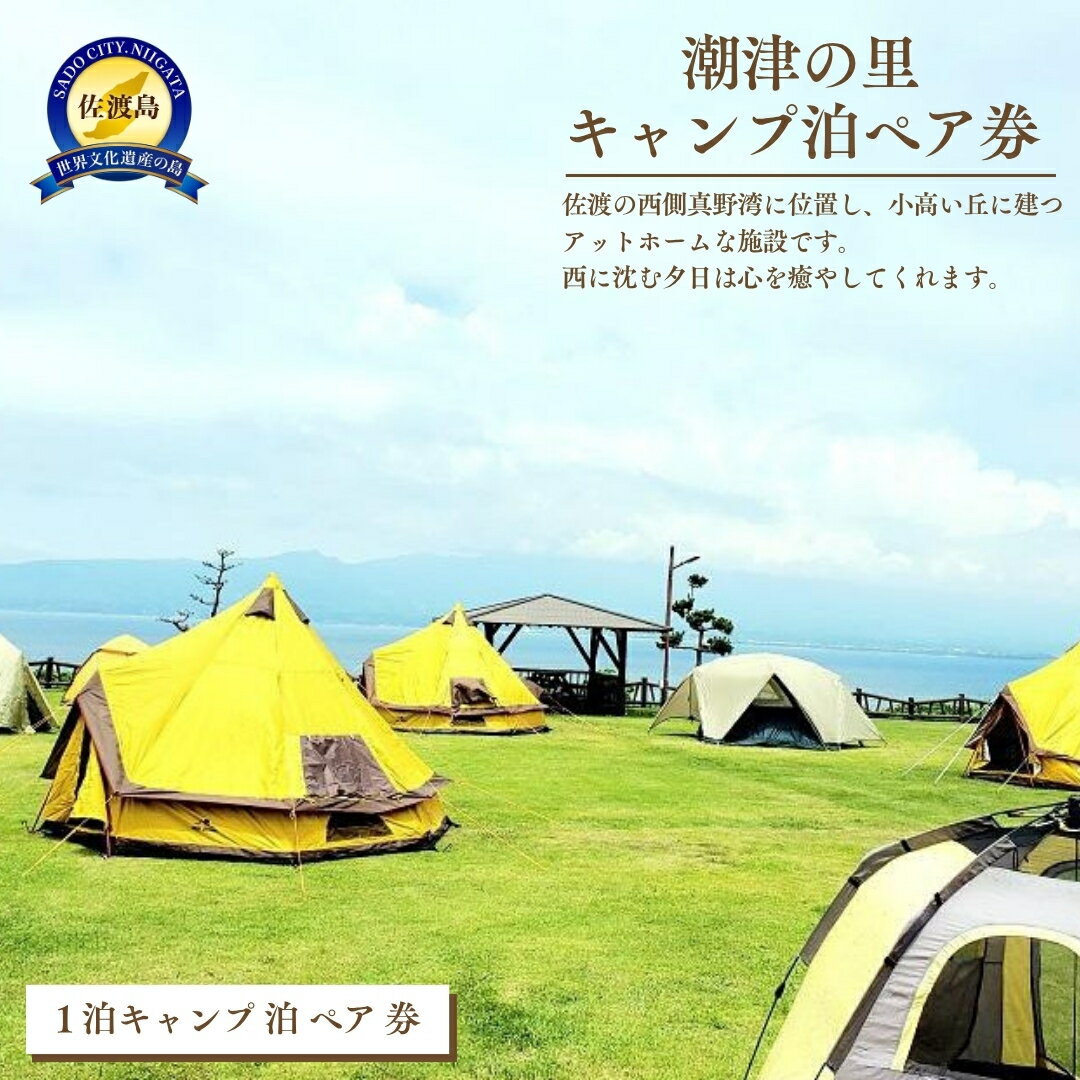 【ふるさと納税】潮津の里キャンプ泊ペア券