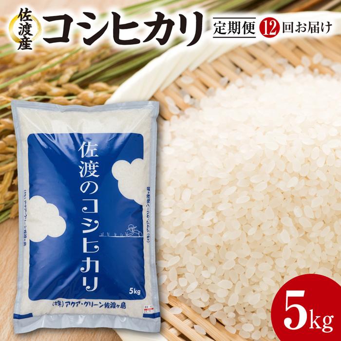 11位! 口コミ数「0件」評価「0」【定期便12回】　佐渡産コシヒカリ　5kg