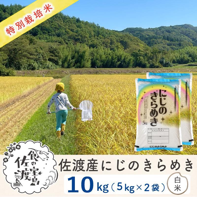 【ふるさと納税】【新米予約】佐渡島産にじのきらめき 白米10Kg(5Kg×2袋) 令和7年 特別栽培米 農家直送 | お米 こめ 白米 食品 人気 おすすめ 送...