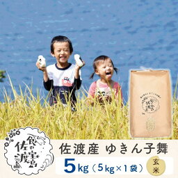 【ふるさと納税】佐渡島産 ゆきん子舞 玄米5kg×1袋【令和5年産】 | お米 こめ 白米 食品 人気 おすすめ 送料無料