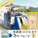 【ふるさと納税】【3か月定期便】佐渡島産コシヒカリ 玄米5Kg 令和5年産 特別栽培米 | お米 こめ 白米 食品 人気 おすすめ 送料無料 その1